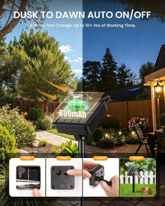 brightown-4-pack-total-132ft-400-led-solar-string-lights-with-8-modes-warm-white image 2