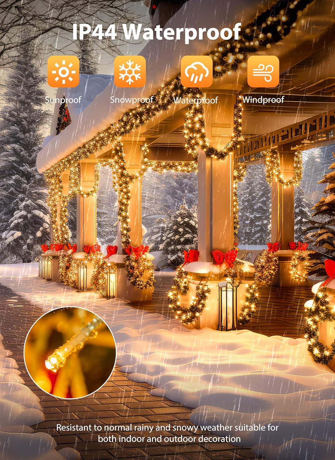 brightown-25ft-500-led-plug-in-cluster-firecracker-string-lights-with-timer-for- image 5