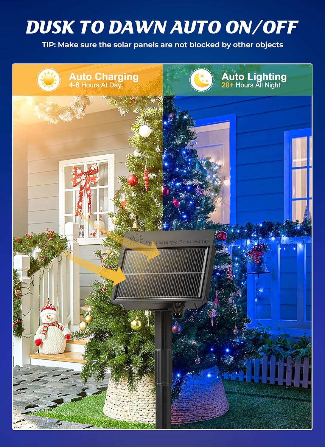 brightown-2-pack-80ft-solar-powered-string-lights-with-8-modes-for-christmas-tre image 2