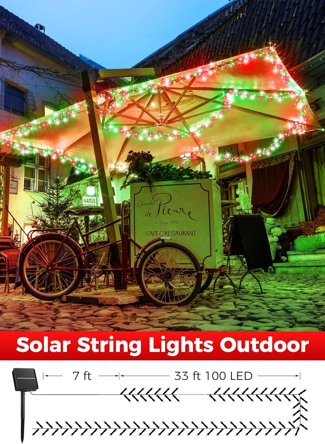 brightown-solar-string-lights-2-pack-total-80ft-200-led-8-modes-red-green-white- image 5