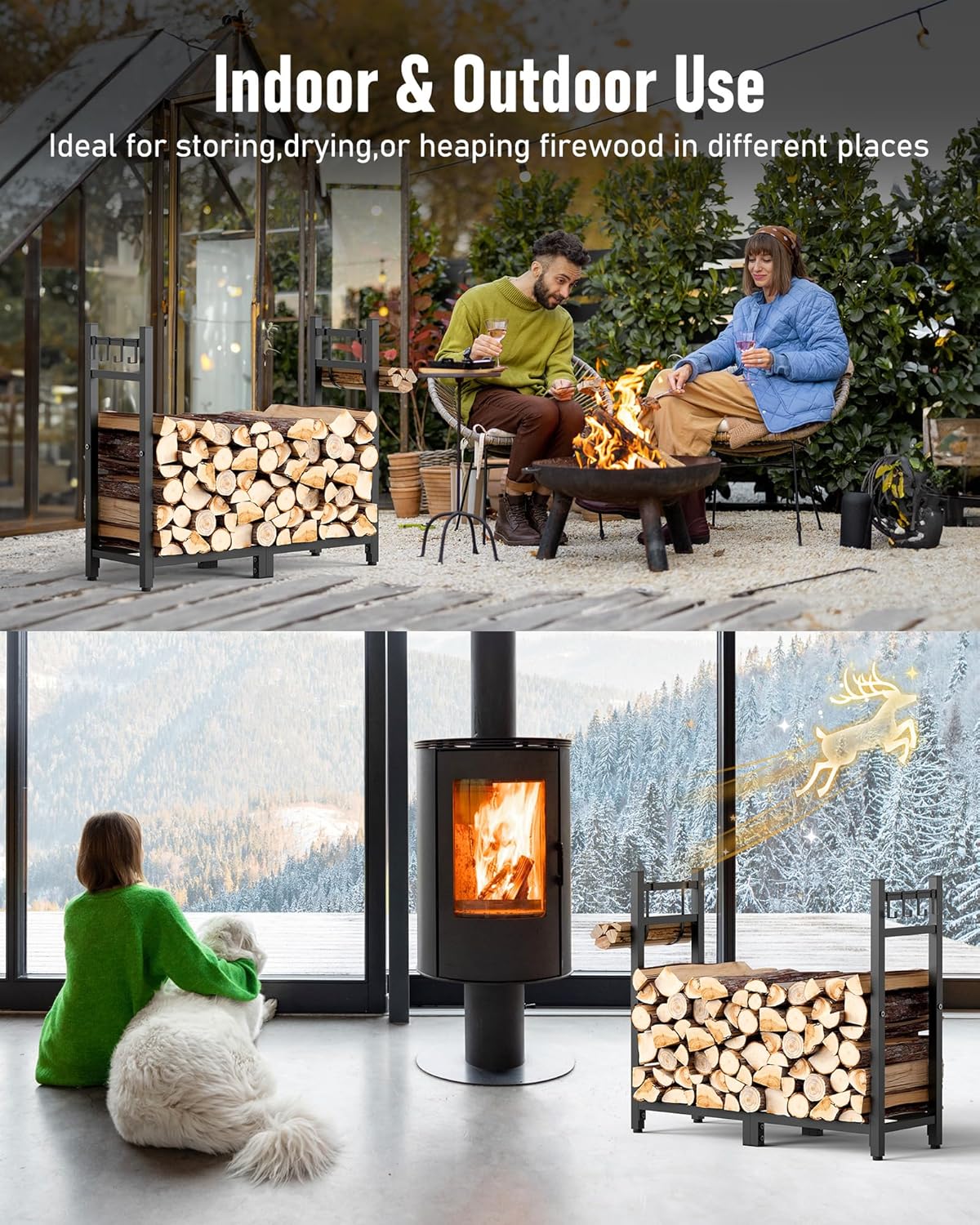 brightown-heavy-duty-firewood-rack-black-adjustable-feet-holds-up-to-1000-lbs image 7