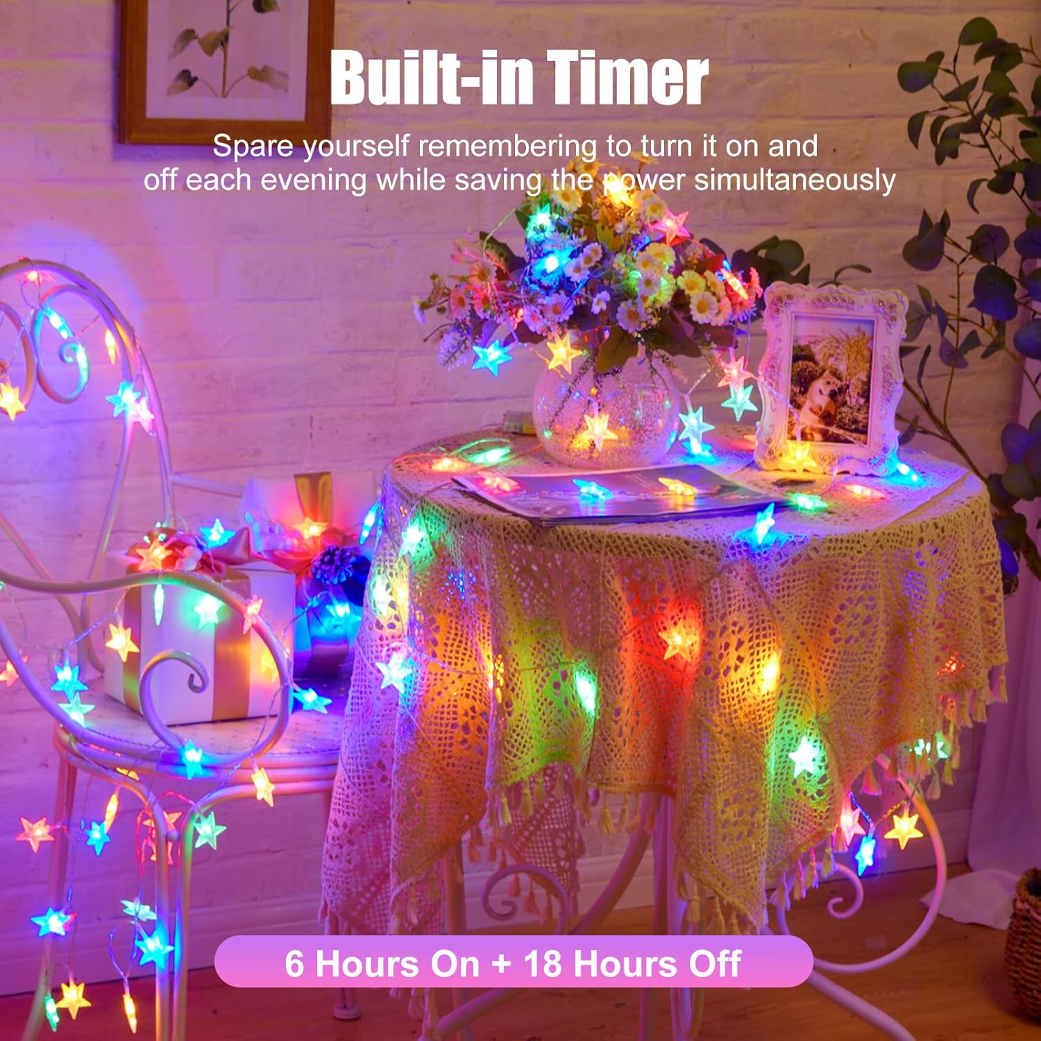 brightown-17ft-50-led-battery-operated-star-string-lights-multi-color-with-timer image 3