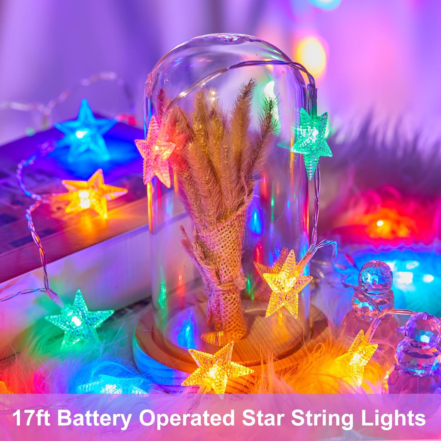 brightown-17ft-50-led-battery-operated-star-string-lights-multi-color-with-timer image 6