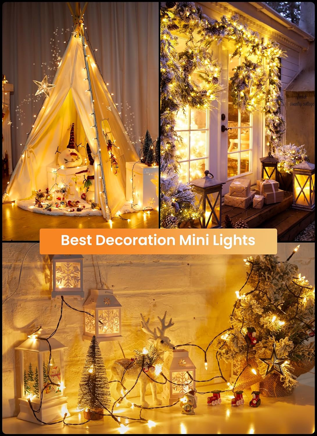 brightown-2-pack-39ft-led-christmas-mini-lights-with-100-clear-bulbs-warm-white image 8
