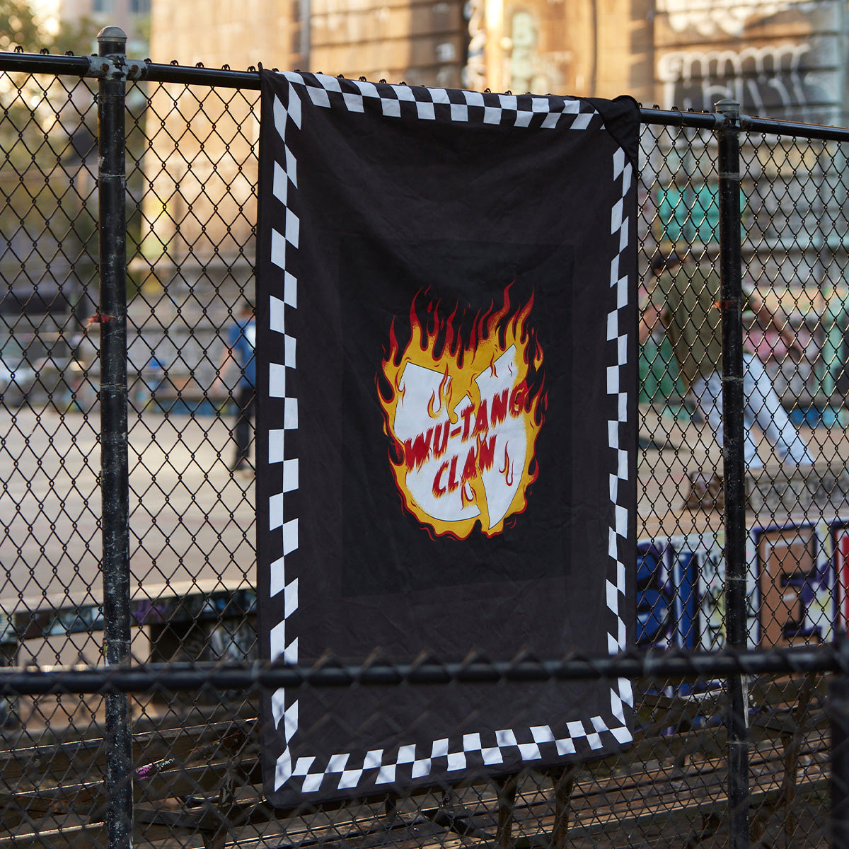 slowtide-blocks-on-fire-lightweight-picnic-blanket-wu-tang-clan-x-slowtide image 3