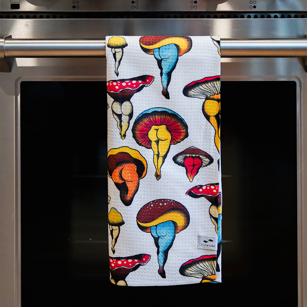 slowtide-cecilia-quick-dry-kitchen-towel-recycled-microfiber-waffle image 2