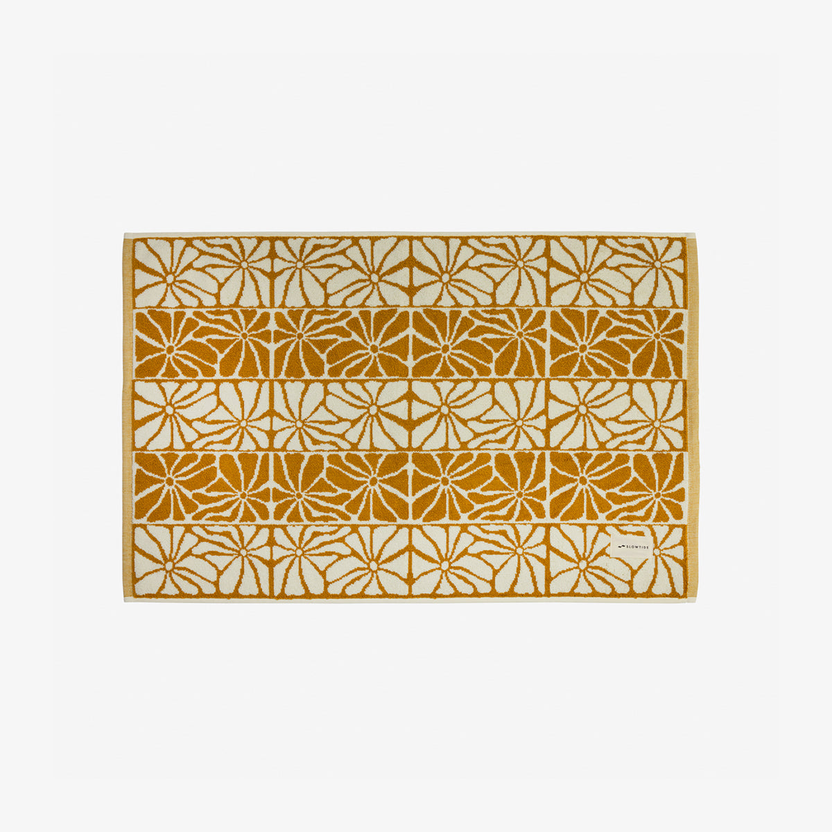 slowtide-ciao-zen-bath-mat-mustard-artist-collaboration image 1