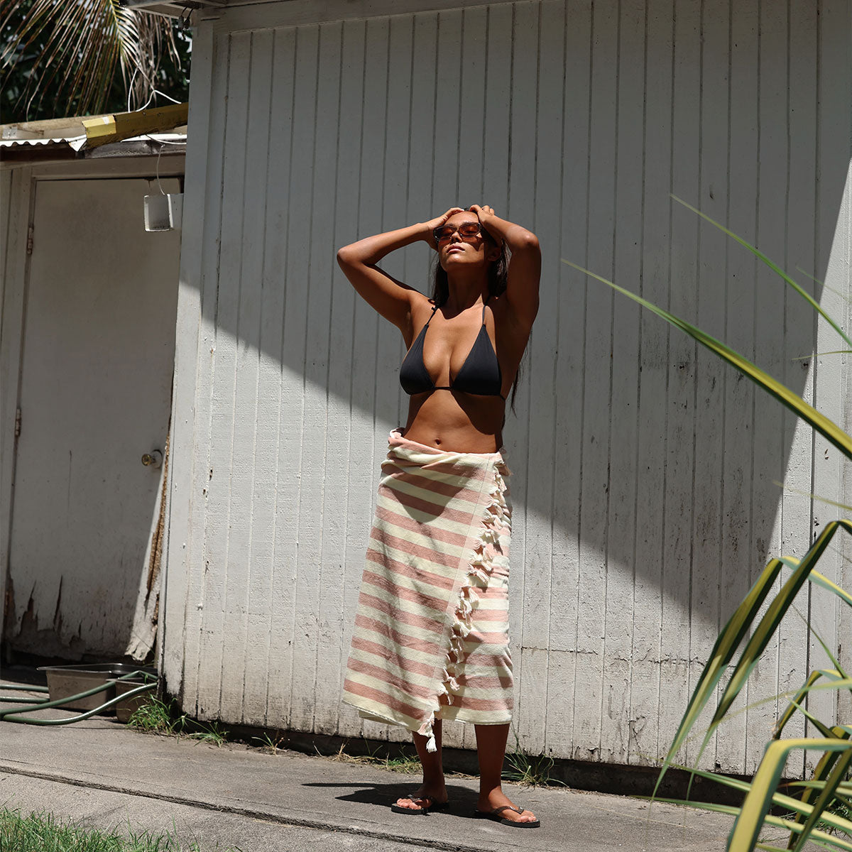 slowtide-cabana-fringe-woven-towel-clay image 4