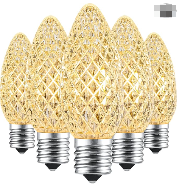 brightown-c9-strawberry-light-bulb-warm-white-5-pack-replacement-bulbs image 1