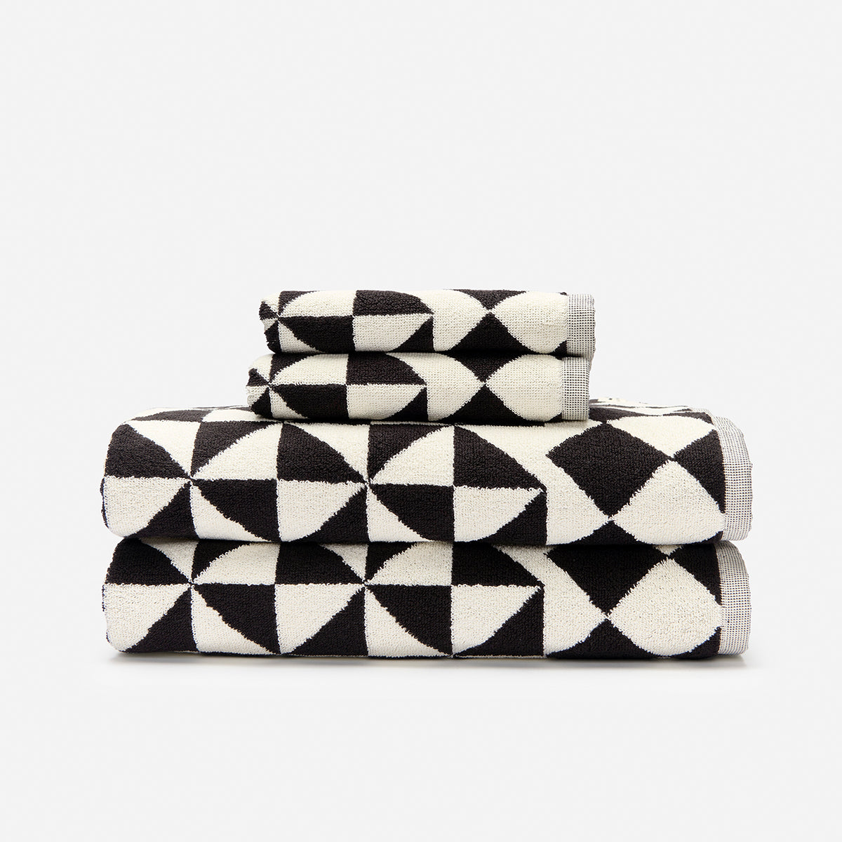 slowtide-gatsby-towel-bundle-2-2-black-600-gsm-cotton-bath-hand-towel-set image 1