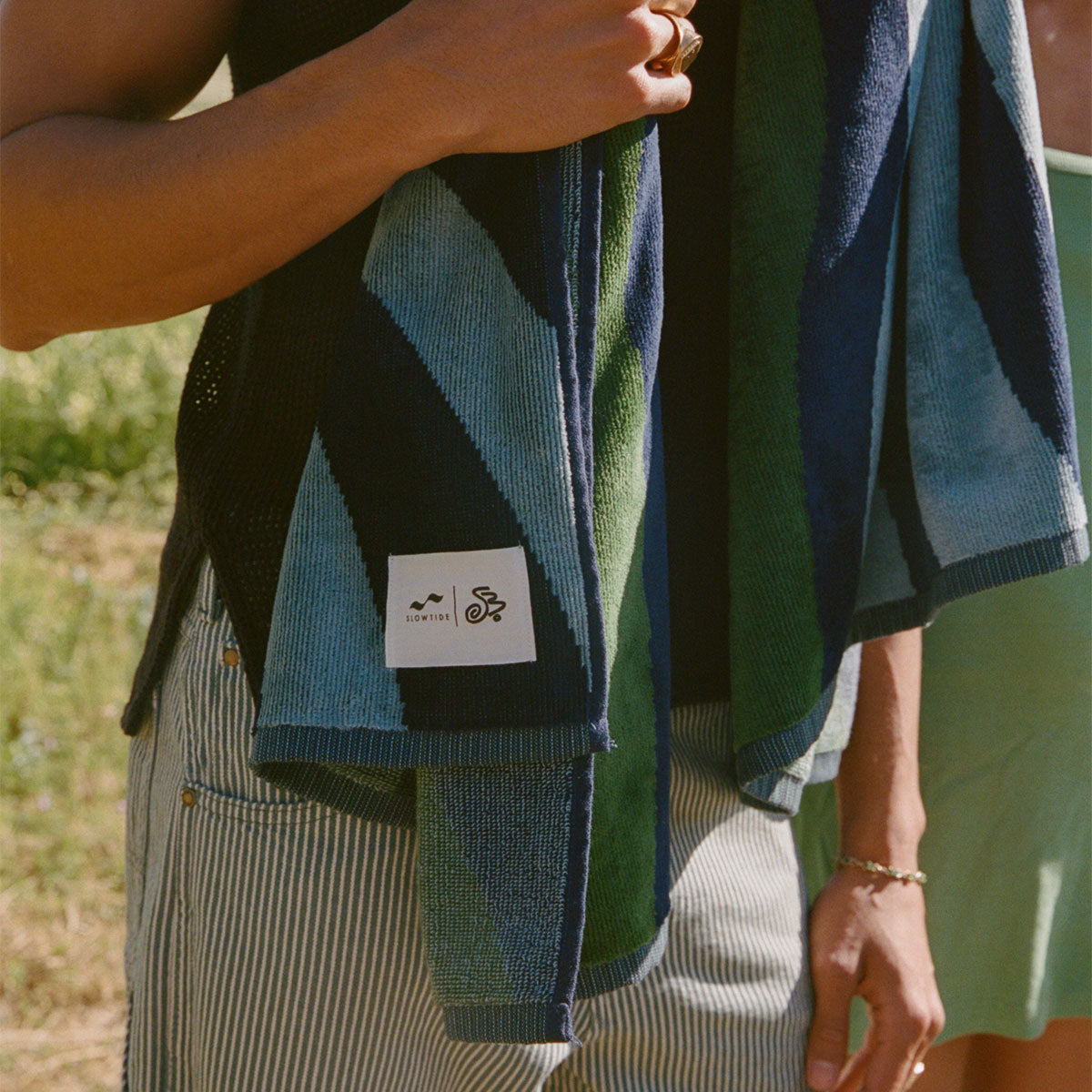 slowtide-hideout-woven-towel-deep-pacific-schuyler-beecroft-x-slowtide image 4