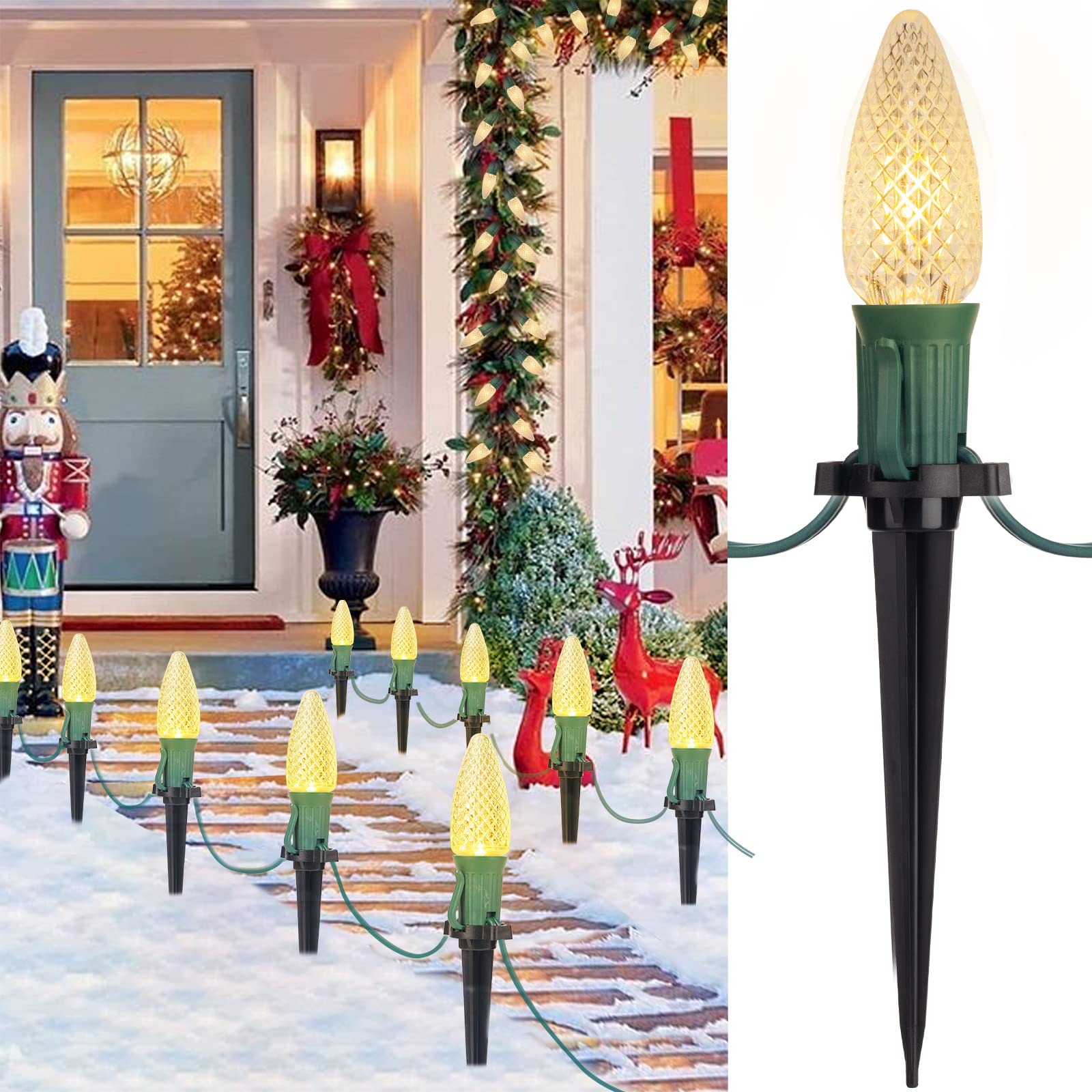 brightown-25-7ft-plug-in-c9-led-strawberry-string-lights-for-christmas-pathway-w image 1