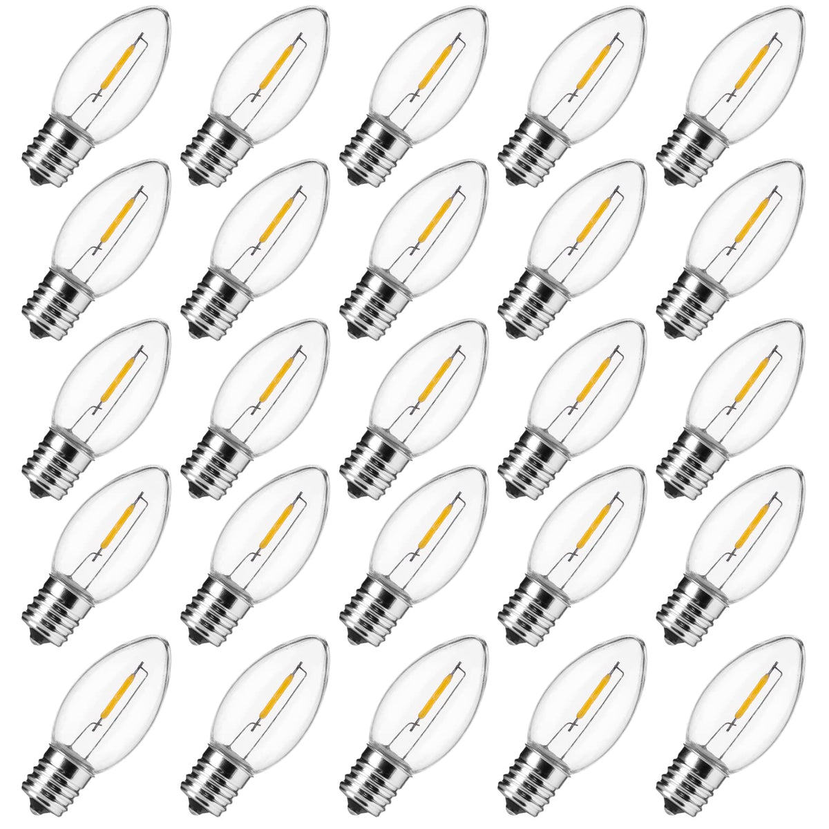 brightown-c9-led-replacement-bulbs-e17-base-1w-shatterproof-various-colors image 1