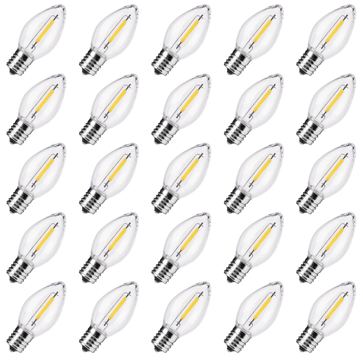 brightown-c7-christmas-lights-led-replacement-bulbs-e12-base-1w-10-000-hour-life image 1