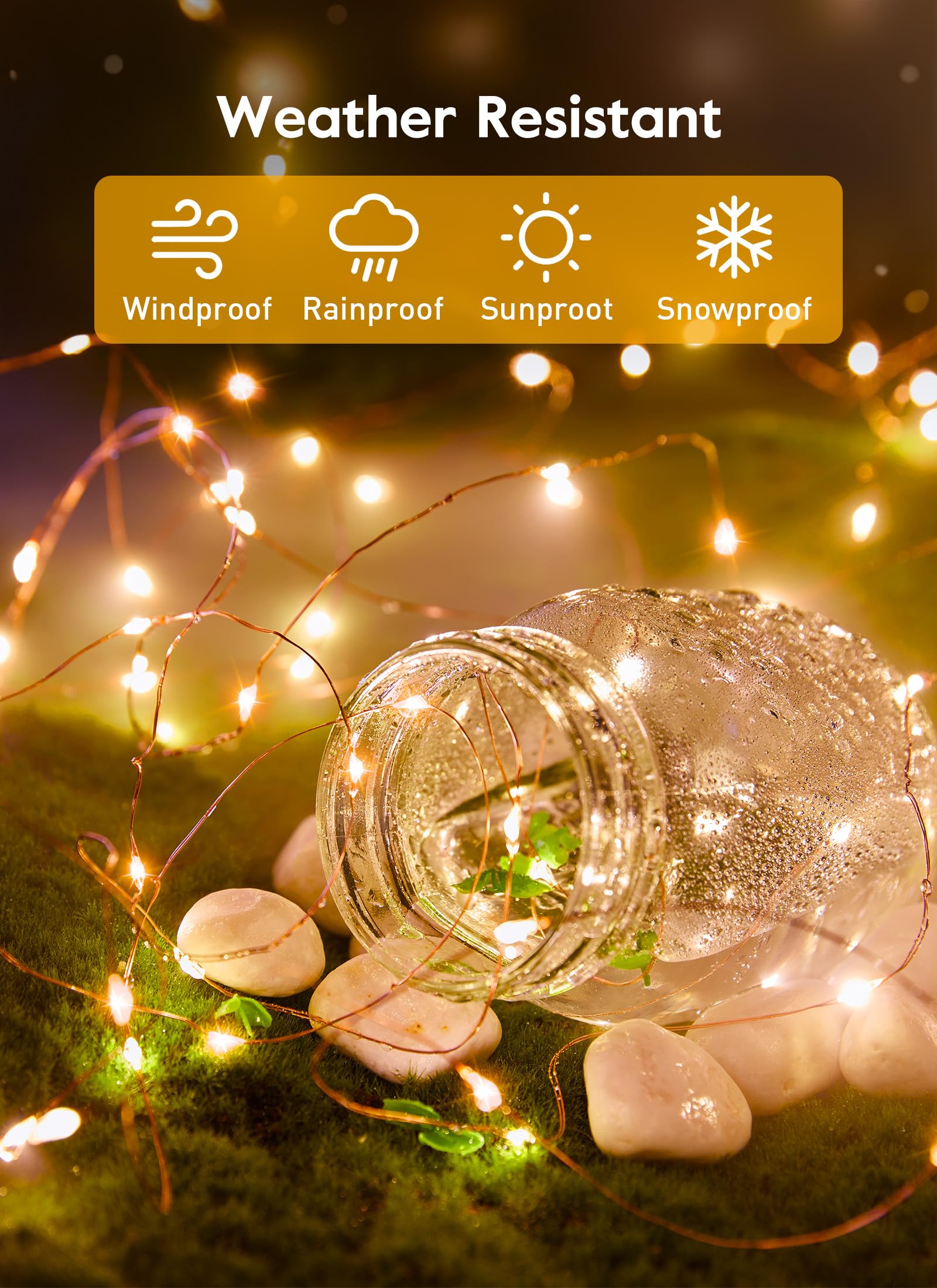 brightown-33ft-usb-fairy-lights-copper-wire-100-led-remote-control-timer-8-modes image 5