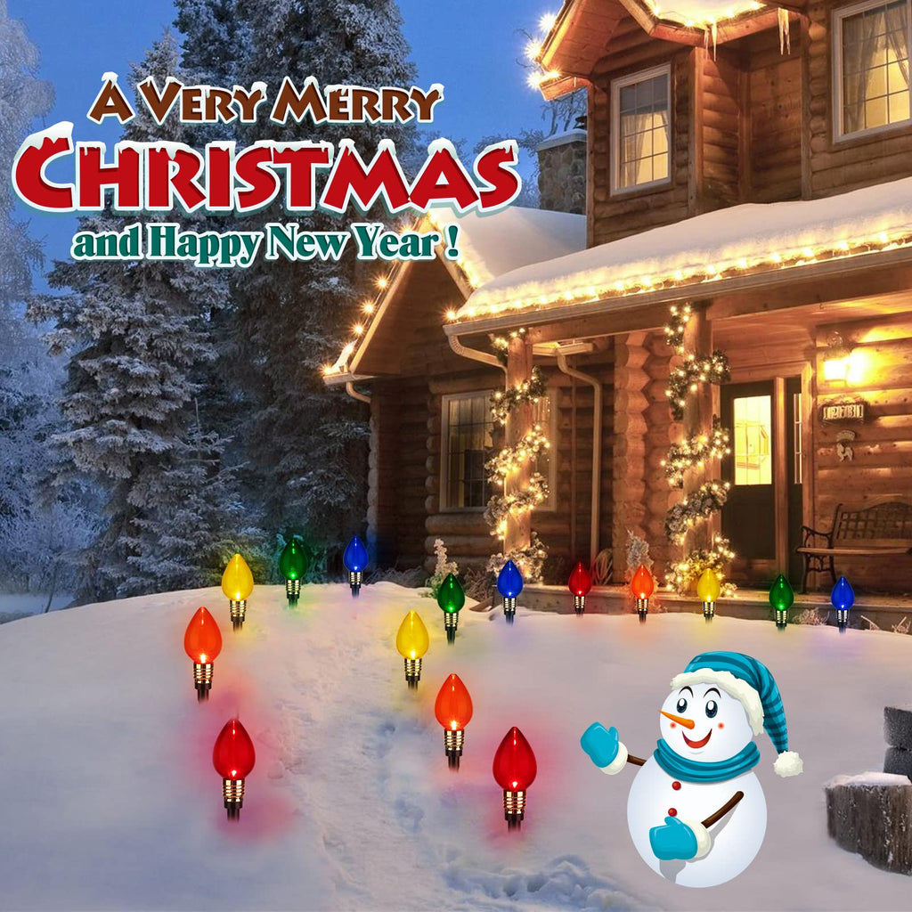 brightown-2-pack-34-8-ft-plug-in-c9-christmas-pathway-lights-outdoor-multicolor image 2
