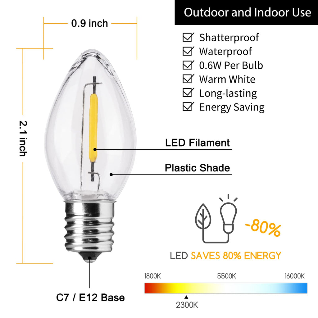 brightown-c7-christmas-lights-led-replacement-bulbs-e12-base-1w-10-000-hour-life image 2