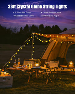 brightown-33ft-usb-color-changing-crystal-globe-fairy-lights-with-remote-rgb image 2