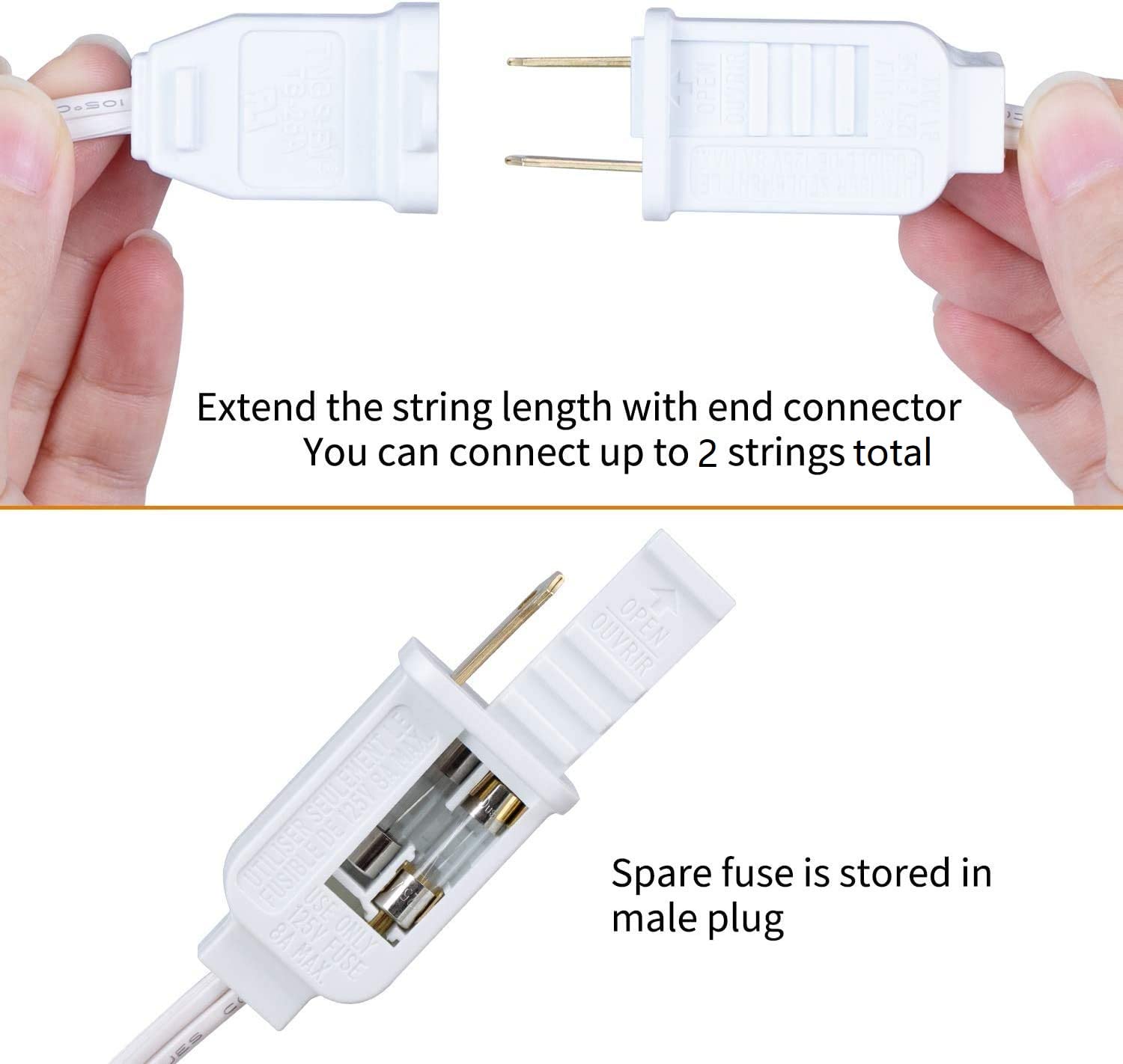 brightown-25ft-plug-in-c9-led-string-lights-25-warm-white-bulbs-white-wire-conne image 3