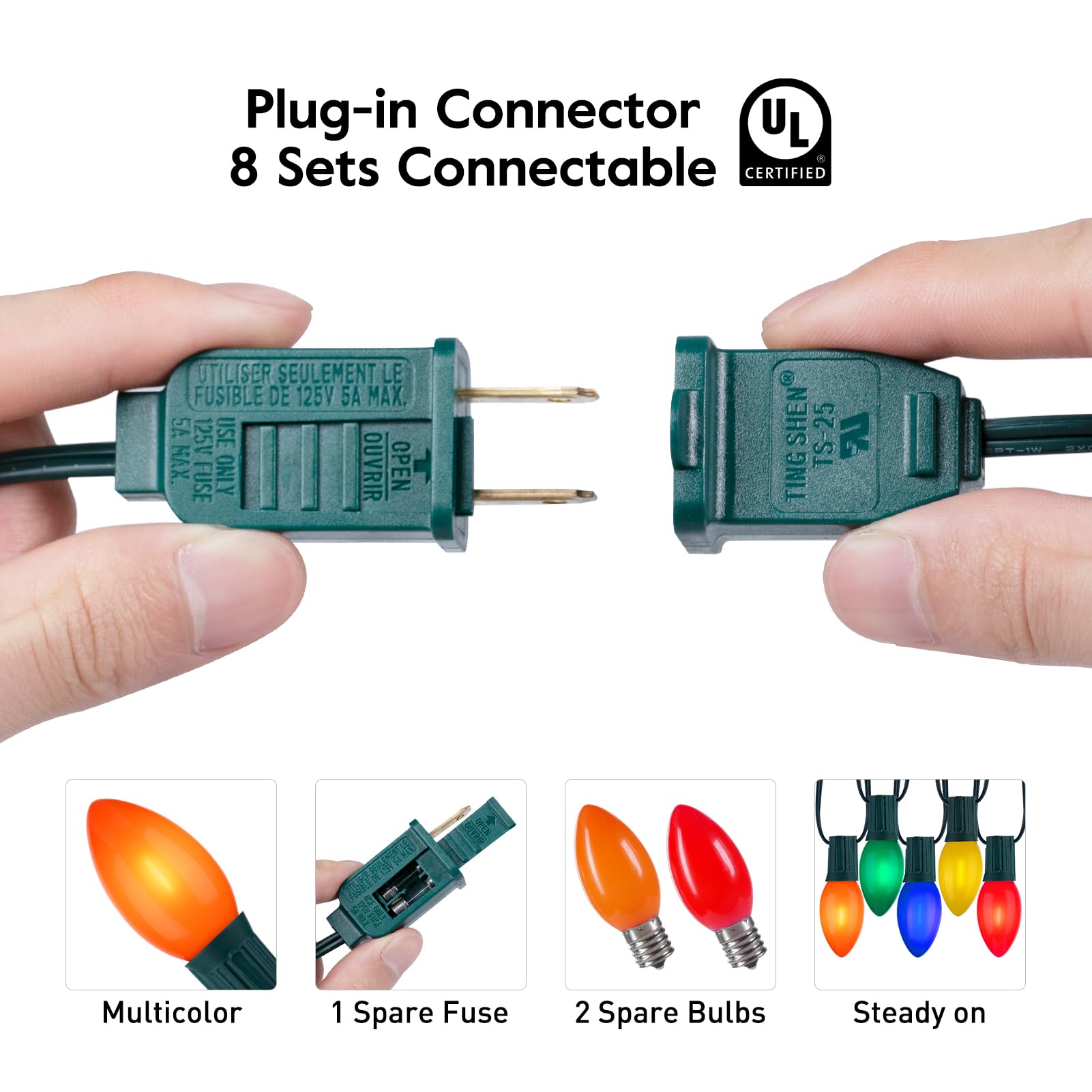 brightown-50ft-plug-in-c9-led-string-lights-multicolor-50-bulbs-shatterproof-ip6 image 3