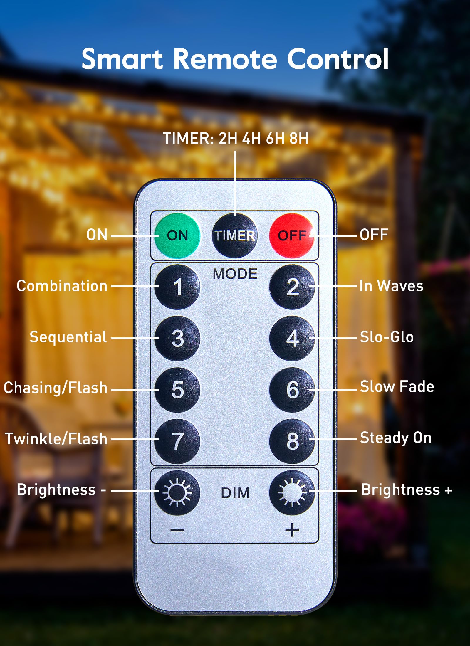 brightown-33ft-usb-fairy-lights-copper-wire-100-led-remote-control-timer-8-modes image 4