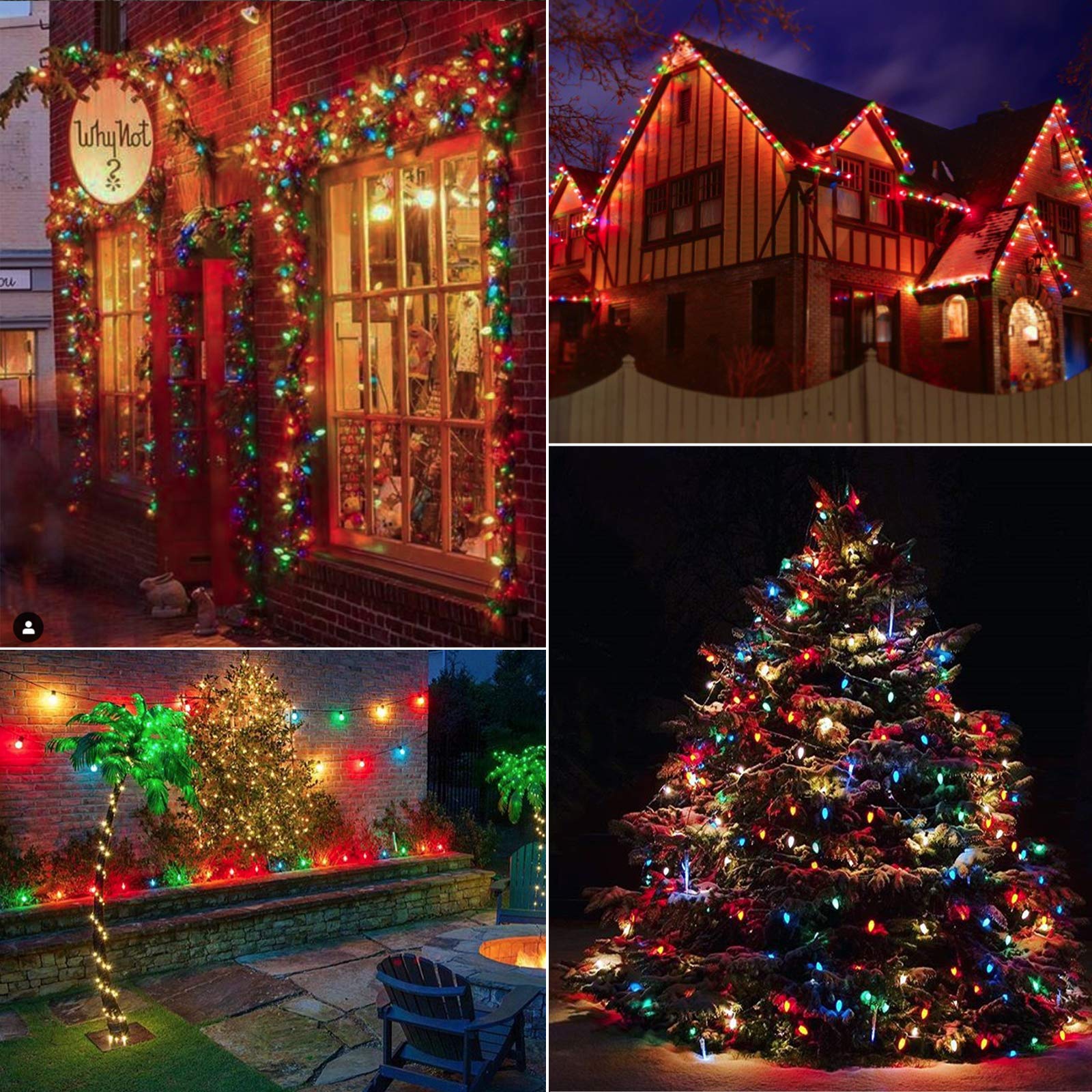brightown-50ft-plug-in-c9-led-string-lights-multicolor-50-bulbs-shatterproof-ip6 image 8