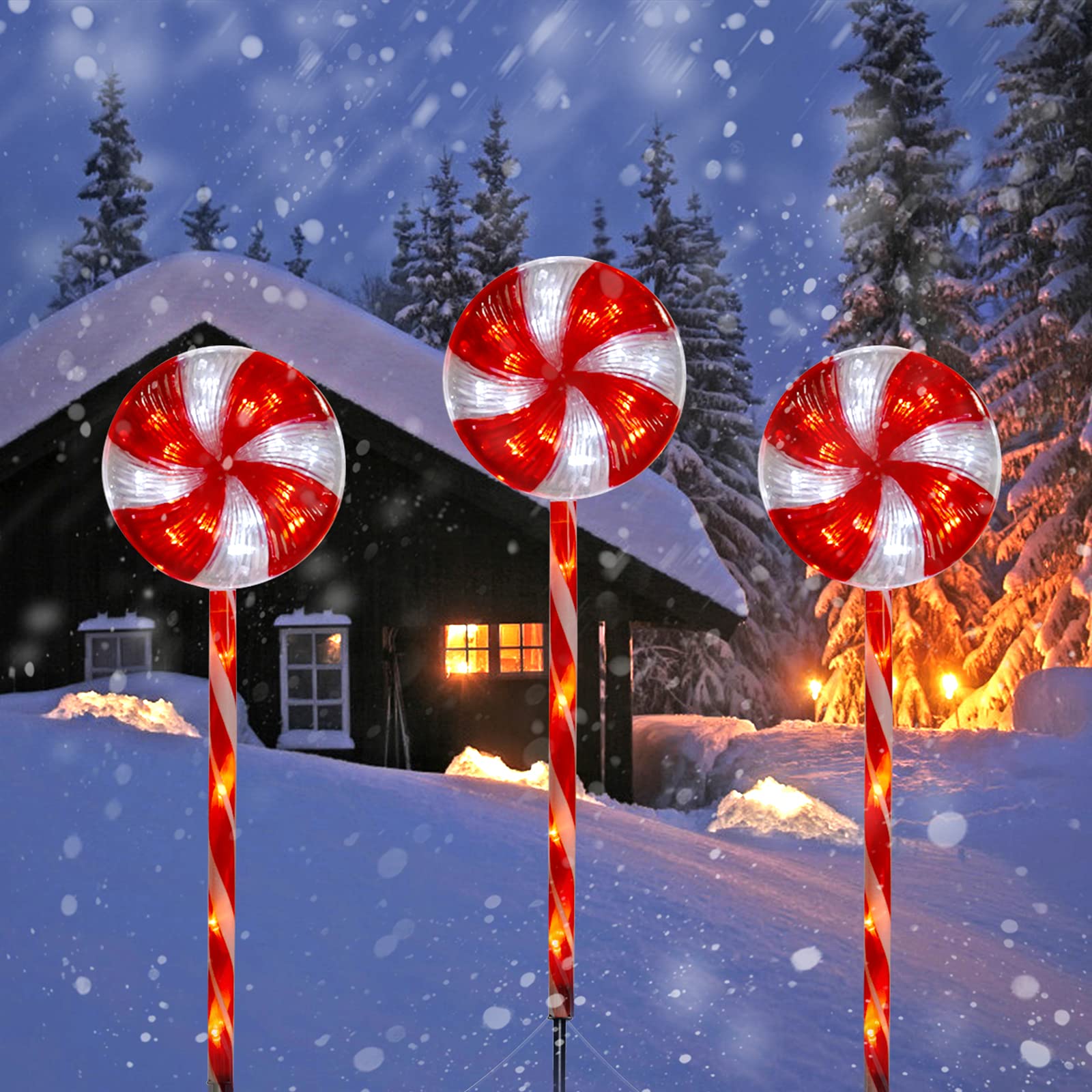 brightown-christmas-led-pathway-string-lights-lollipop-3-pack-8-lighting-modes-p image 2