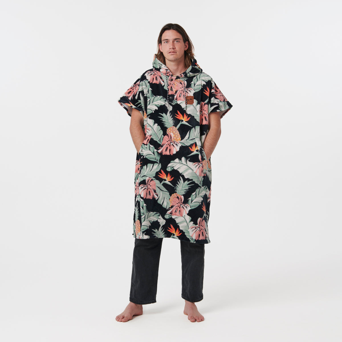 slowtide-makai-changing-poncho-l-xl-extra-large-cotton-poncho image 1