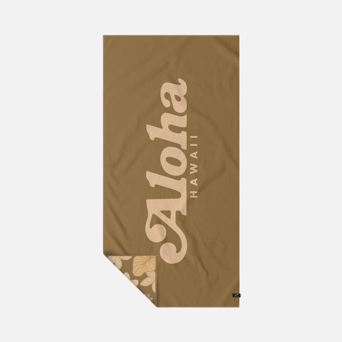 slowtide-plumeria-performance-quick-dry-towel-bronze image 2