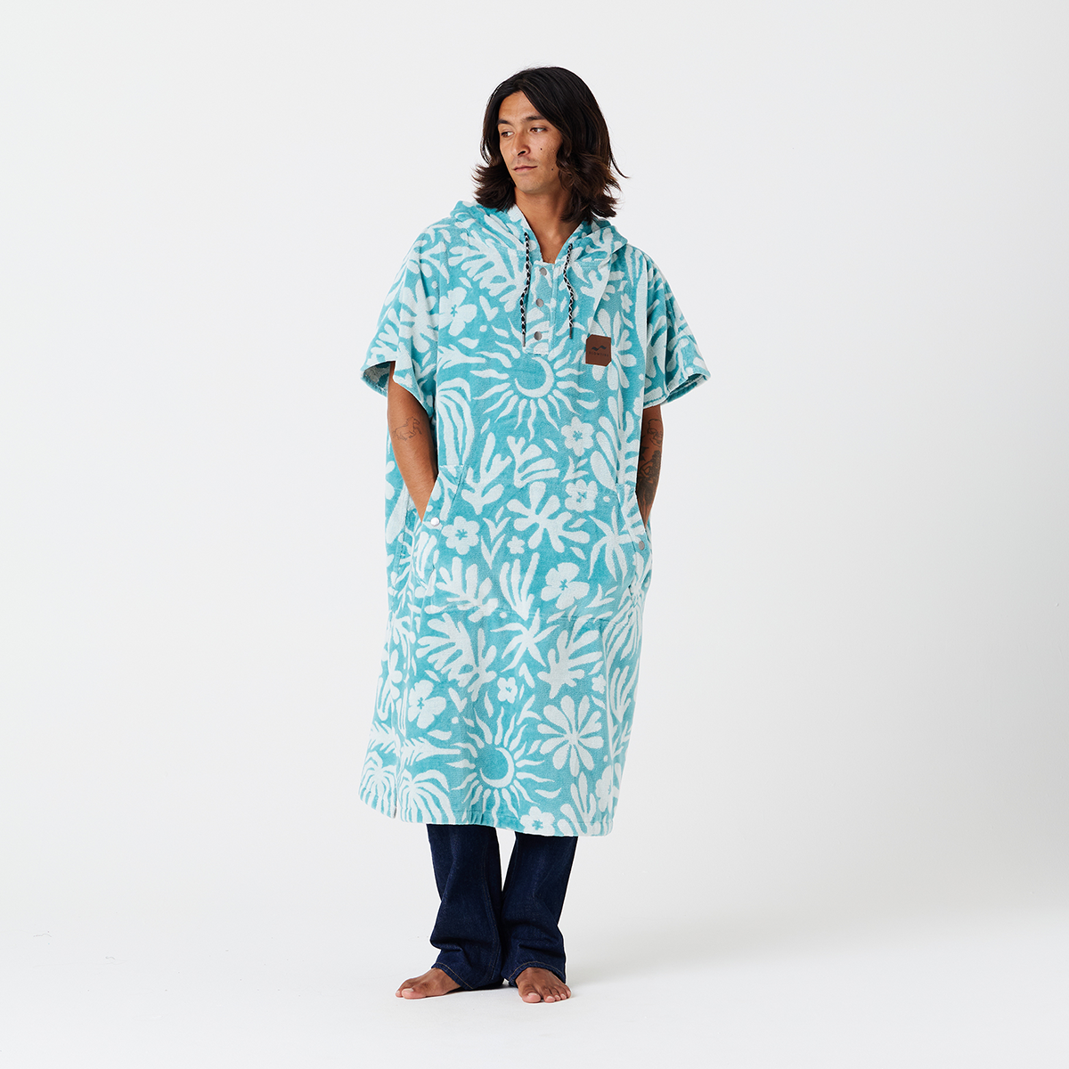 slowtide-sunny-extra-warm-poncho-sky-blue image 4