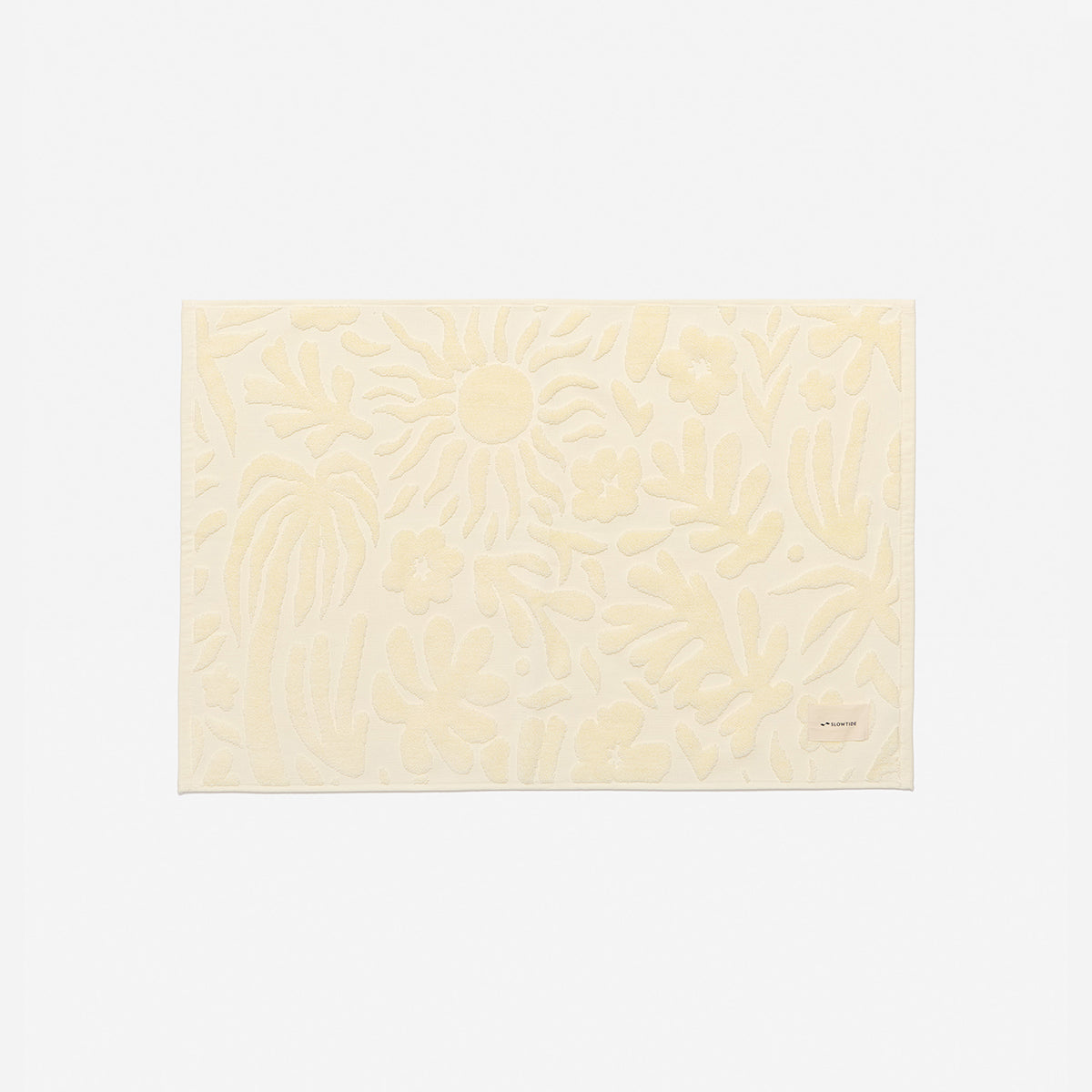 slowtide-sunny-sculpted-bath-mat-cream image 1