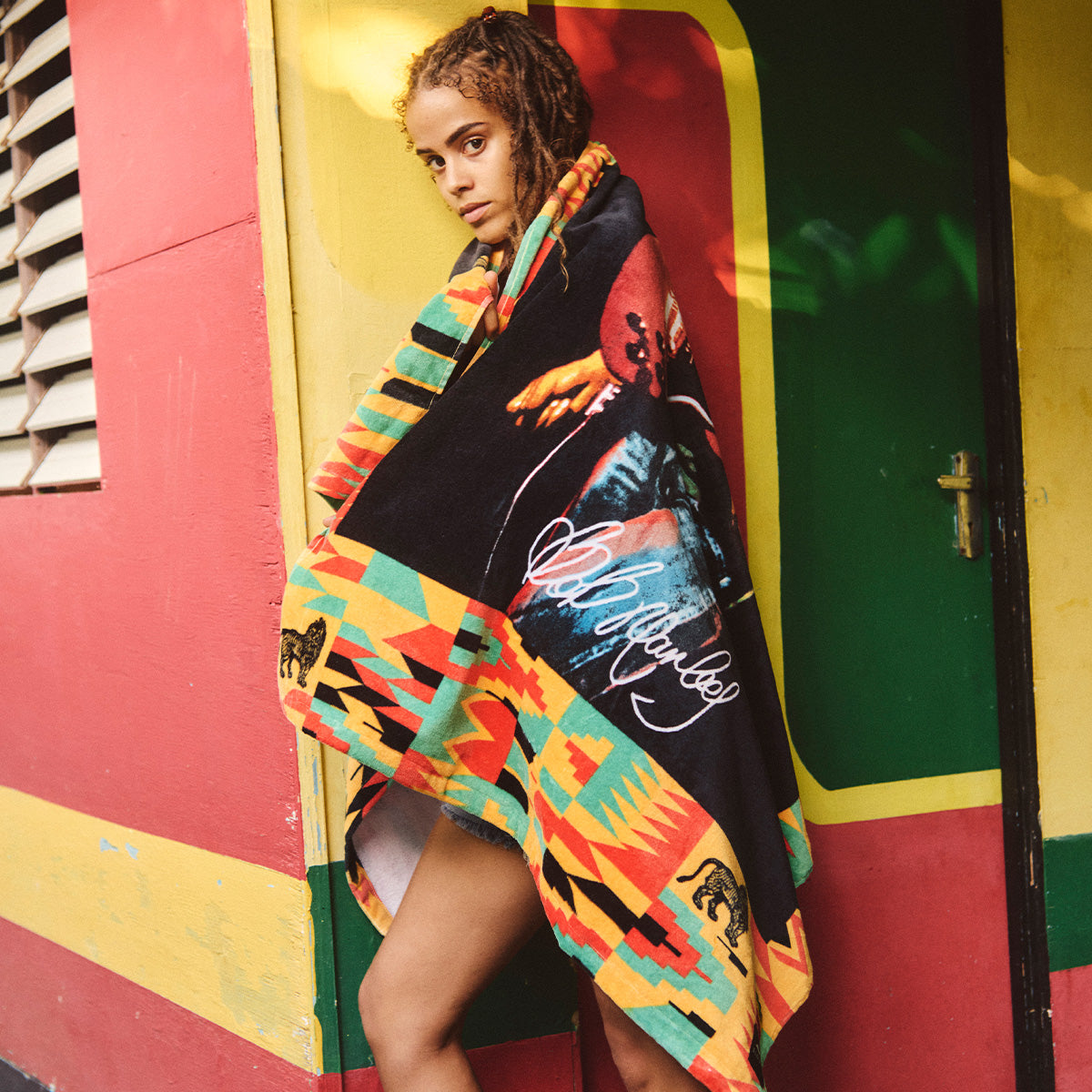slowtide-bob-marley-trenchtown-beach-towel image 2
