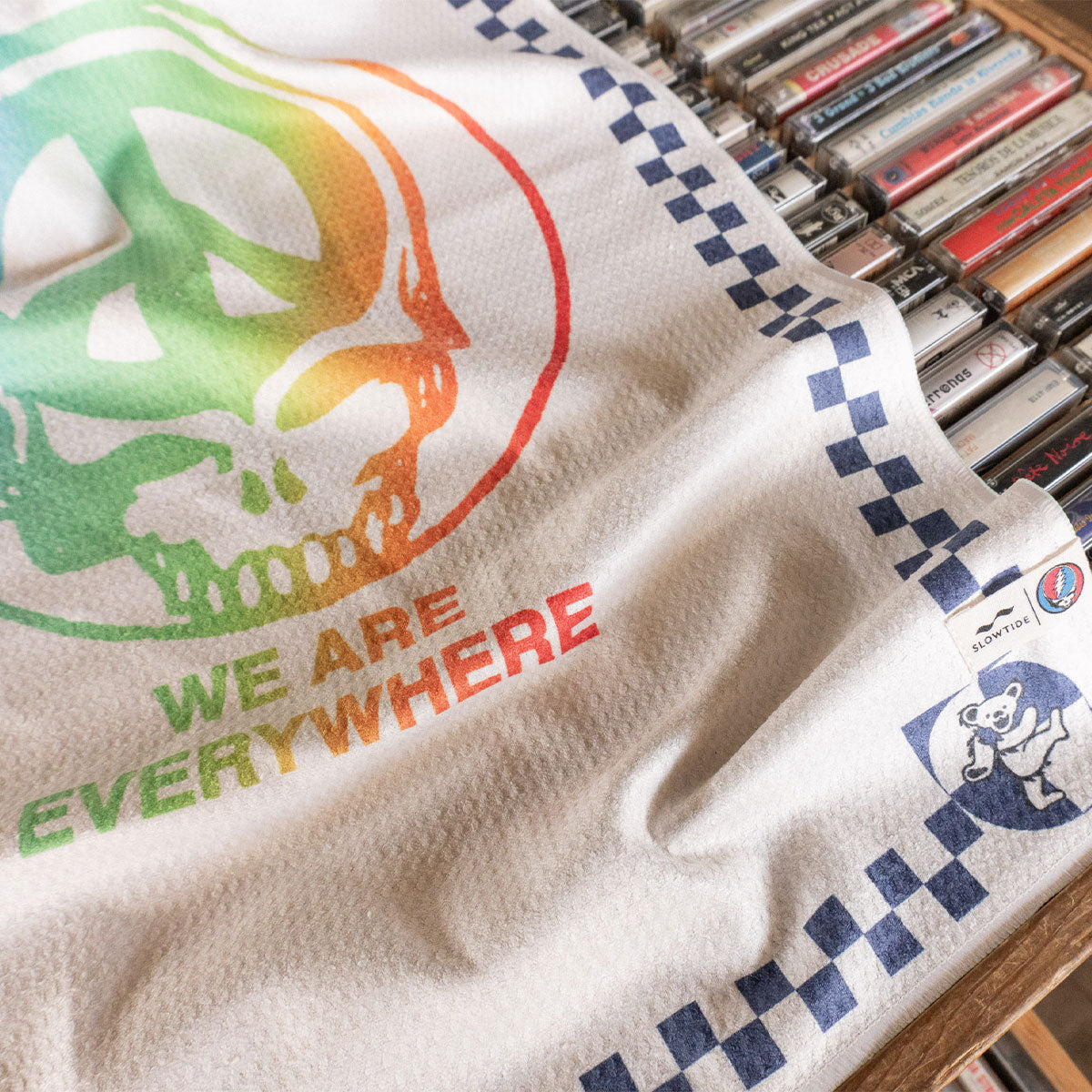 slowtide-we-are-everywhere-kitchen-towel-grateful-dead-x-slowtide-recycled-waffl image 2